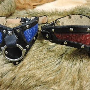 Dragon Rider Leather Collar, Leather choker, Leather gorget, Cosplay, LARP ,Renaissance Faire, Fetish