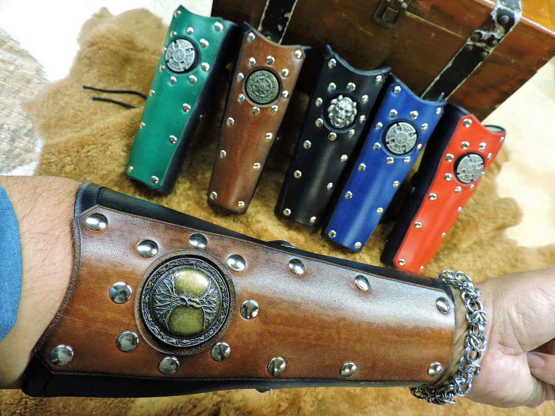Archery Arm Guard, Leather Bracer, Archery Bracer, SCA Archery, LARP