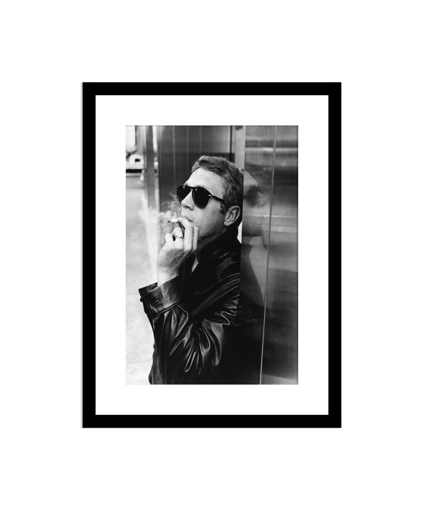 Steve McQueen Smoking Hollywood Icon Bullitt Great Escape | Etsy