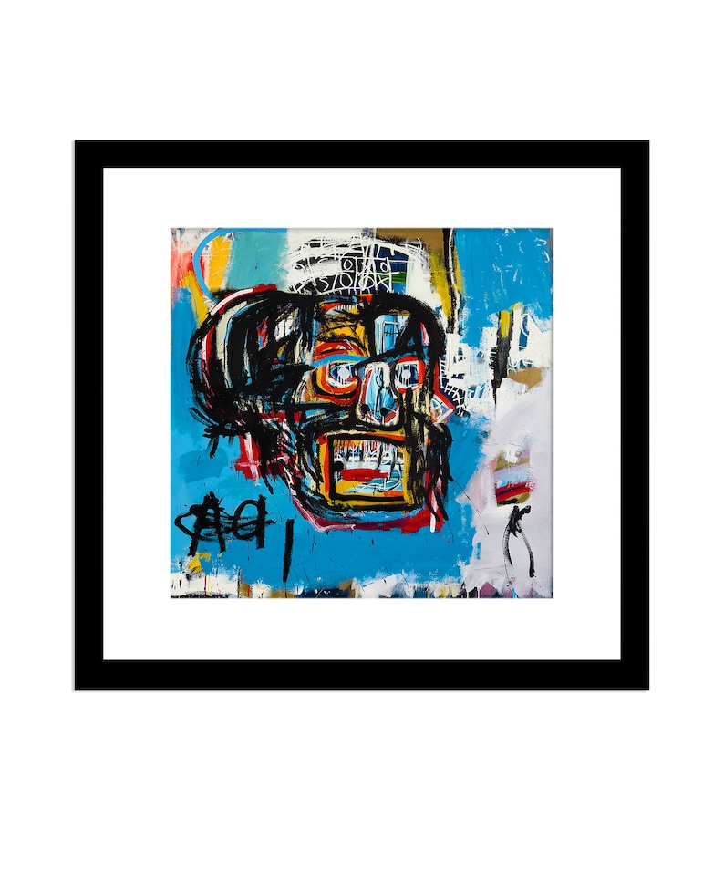 JeanMichel Basquiat Untitled Skulls 110m DollaU Abstract Art Etsy
