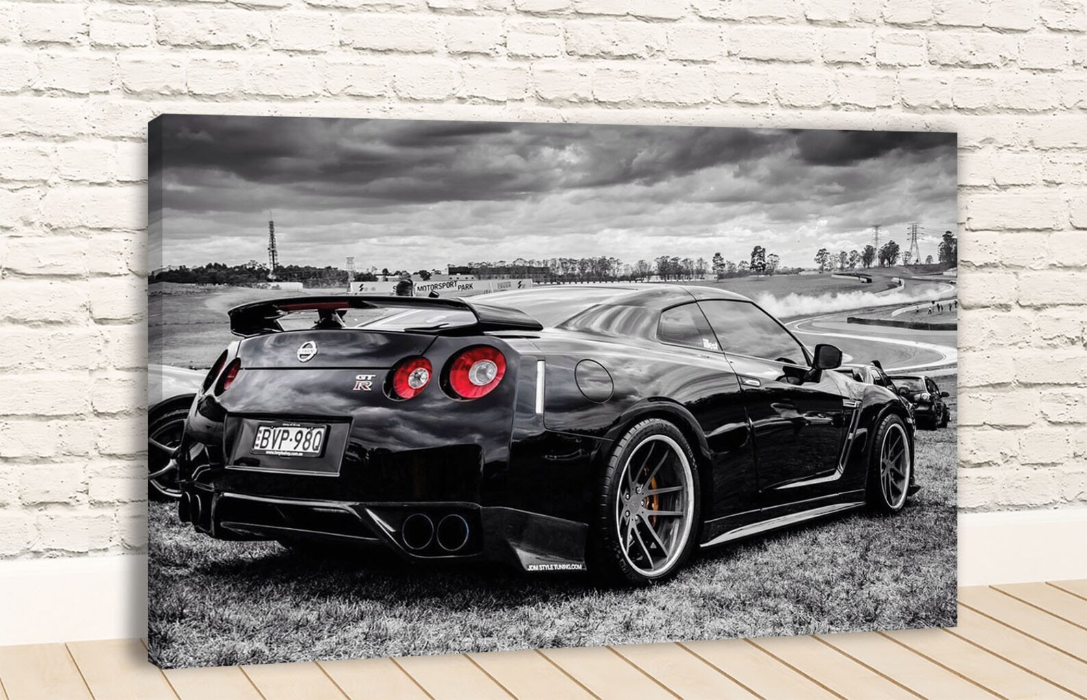 Nissan GTR Sports Car Canvas Wall Art Etsy