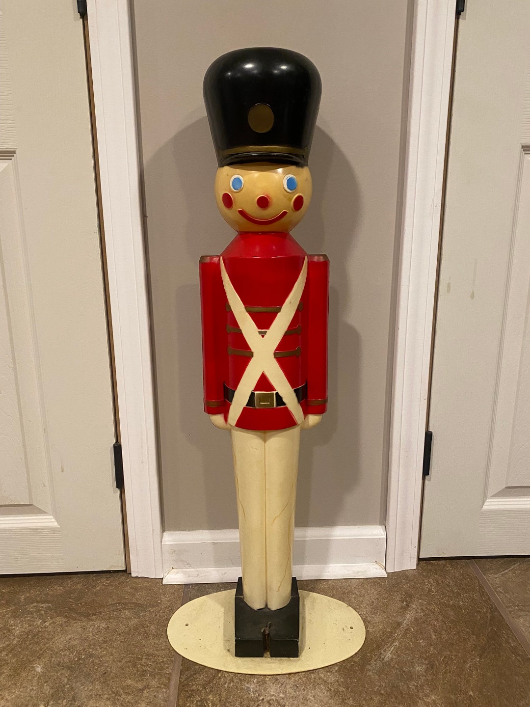 Vintage Nutcracker Blow Mold Etsy