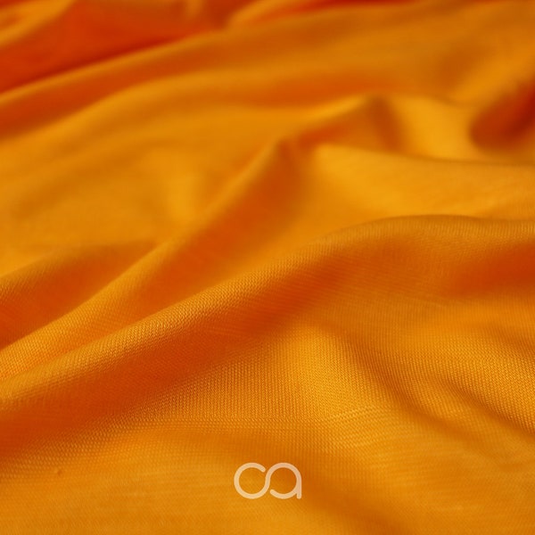 Interlock Knit Fabric Odor-neutralizing | Micro Lyocell | 110 g/m2 | Orange