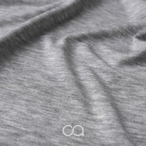 Deadstock Single Jersey Fabric | Tencel Lyocell | 161 g/m2 | Grey melange
