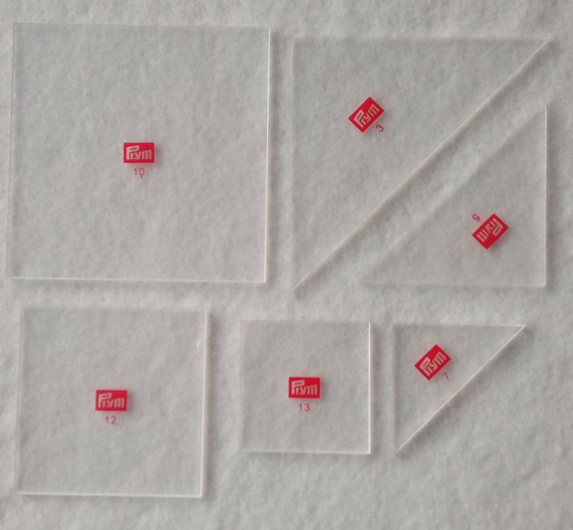 Patchwork Template Set Prym Instruction Booklet Plastic Etsy