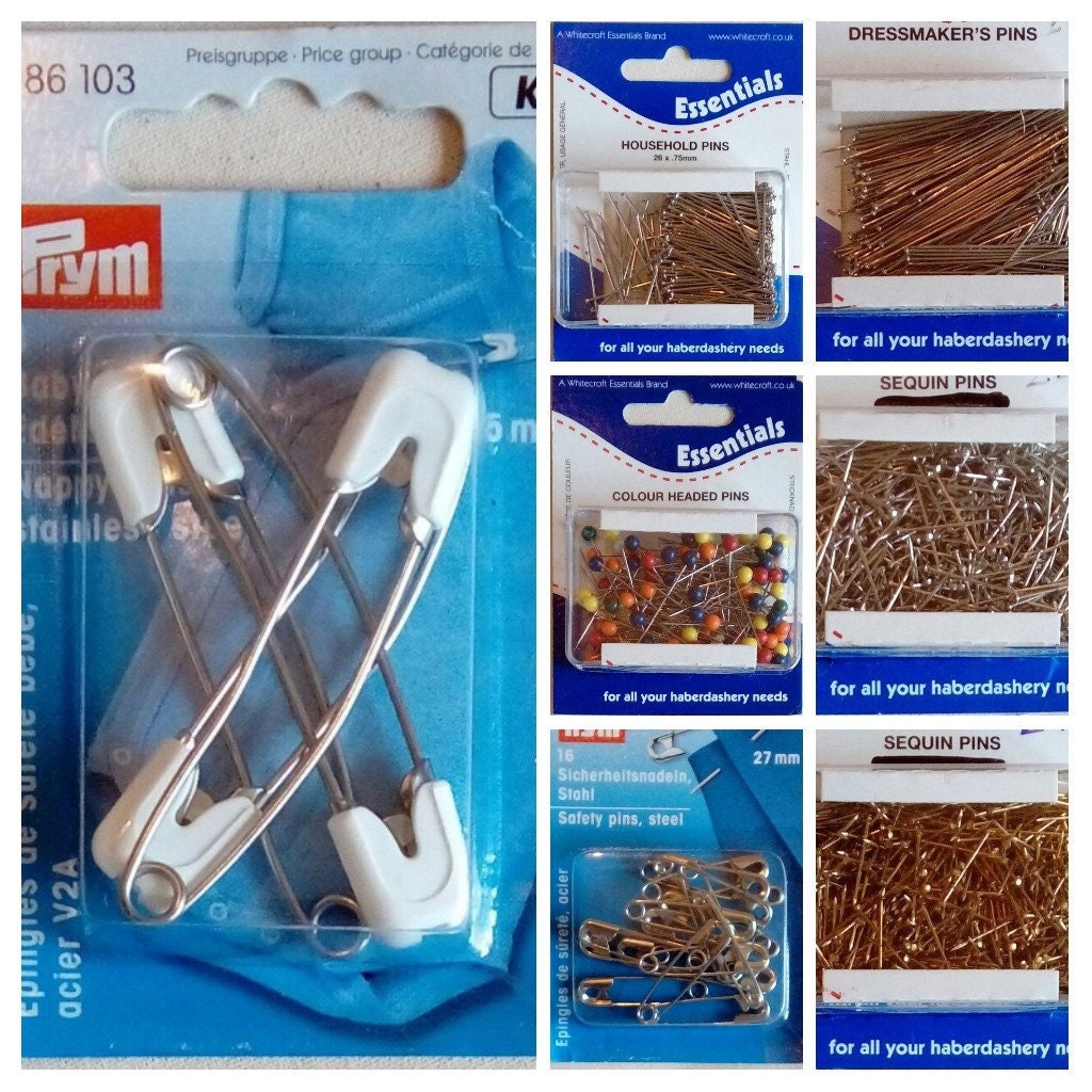 Milward 2118105 Baby Pins, 4 Pieces, Nappy Pins, Safety Pins 