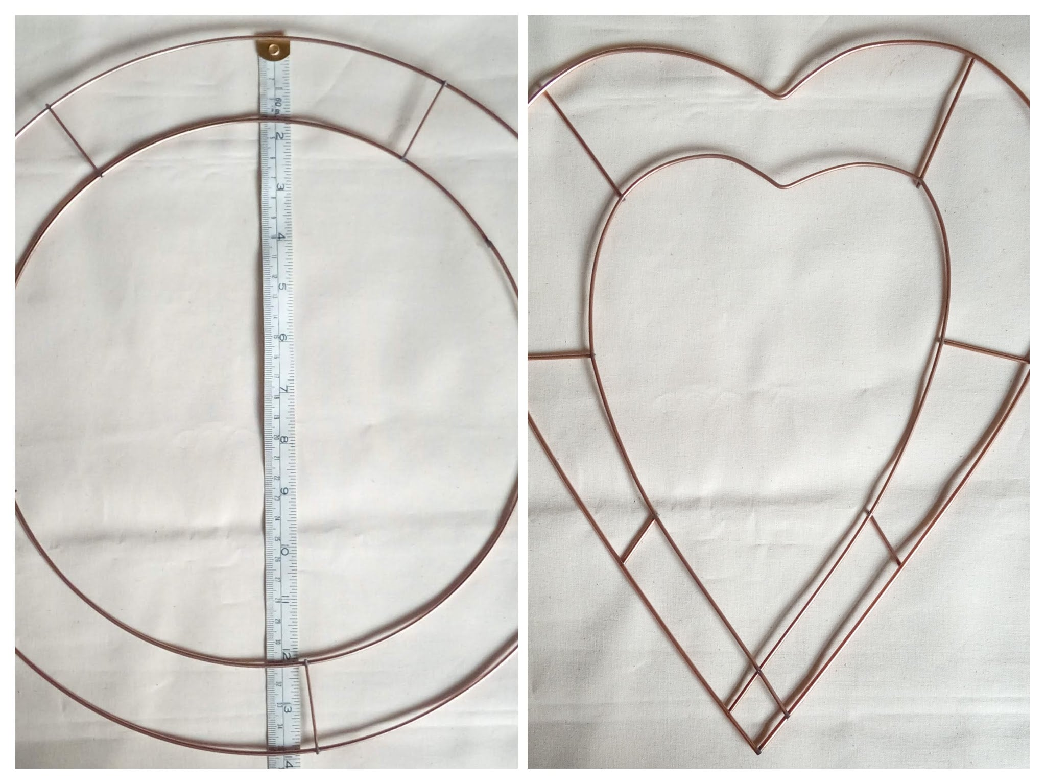 Flat wire wreath frame sale