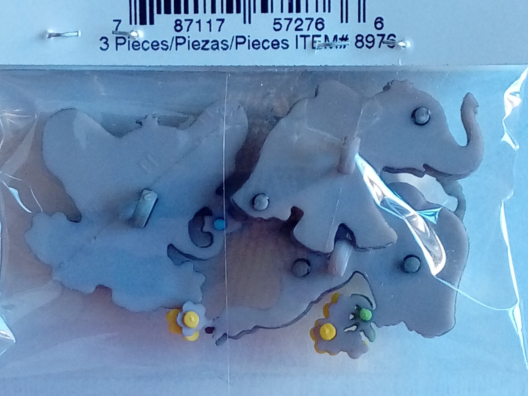 Elephant Dumbo Dress it Up Buttons Tiny Trunks 8976 