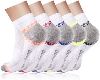 Low Cut Ankle Socks - Cotton Athletic Performance, 5 Pairs
