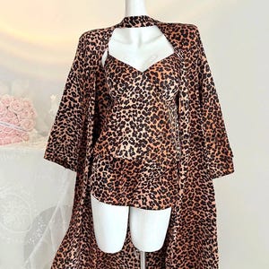 Leopard Print Lingerie Set - Etsy