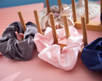 Vividmoo 100% Mulberry Silk Ponytail Scrunchy No Snag Hair Ties Prom Wedding Wristband
