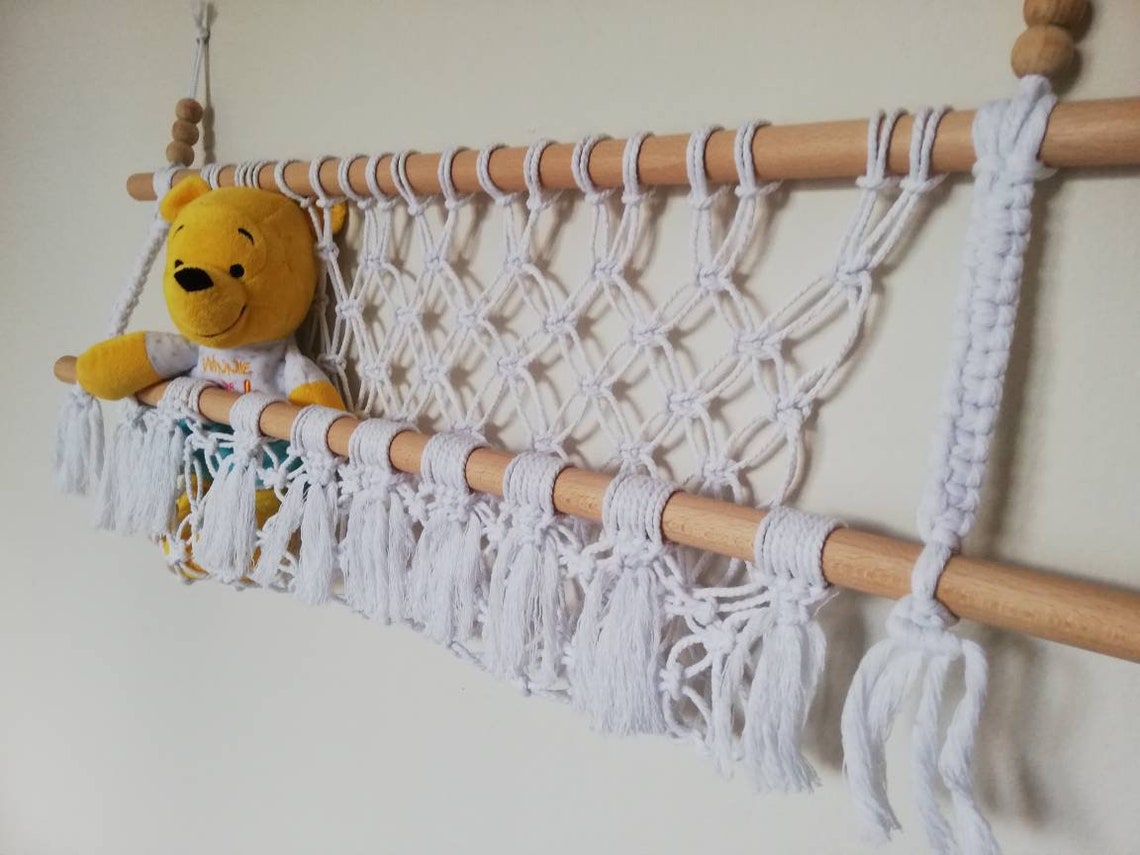 Toy Hammock Net for Stuffed Animals Nursery Wall Toy Etsy