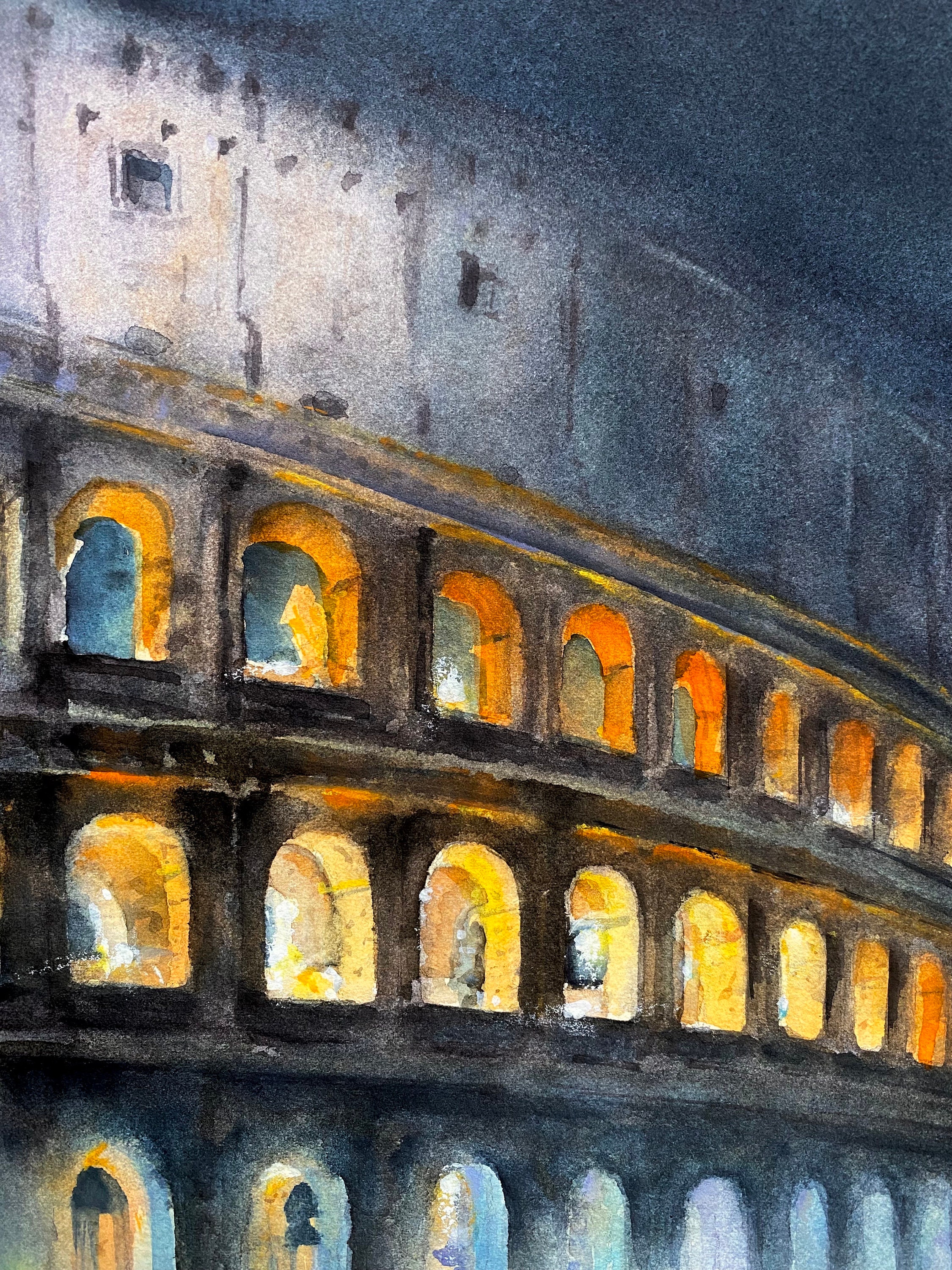 Original Watercolor Painting of Rome, Italy. - Etsy