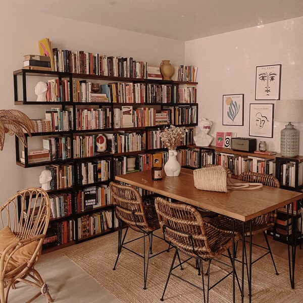 Rustic Bookcase Etsy