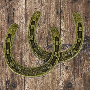 Western Horseshoe Antique Brass Drawer Pull
