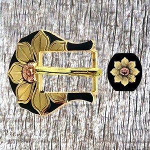 Flagstaff Flower 3/4 Inch Buckle Set