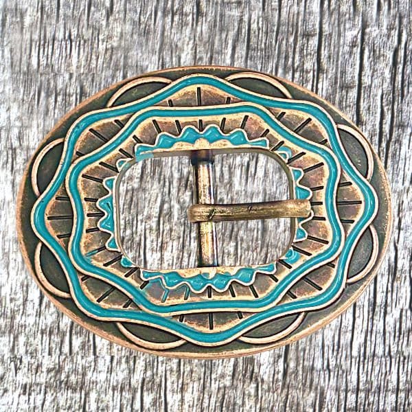 Texico Turquoise 3/4 Inch Buckle