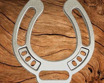 Decorative Horseshoe Nickel Breast Collar Plate
