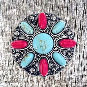 Painted Desert 1-1/2 Inch Turquoise Concho
