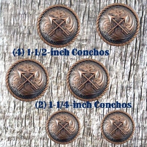 矢縄飾りコンチョサドルセット 2