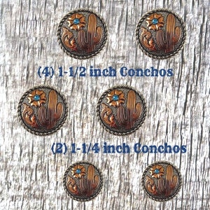 Saguaro Blossom Concho Saddle Set-2