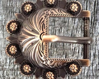 Hardware Headstall 3/4 Inch Antique Copper Buckle Set