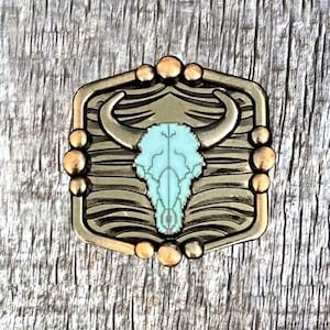 Buffalo Turquoise Concho 1-3/8 Inch