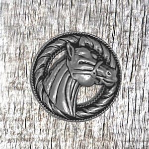 Horse 1 Inch Right Profile Concho