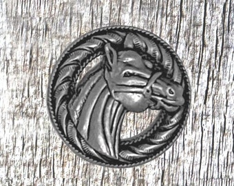 Horse 1 Inch Right Profile Concho