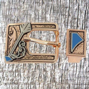 Albuquerque Arrow Turquoise Buckle and Keeper