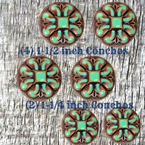 Turquoise San Marcos Saddle Set-2