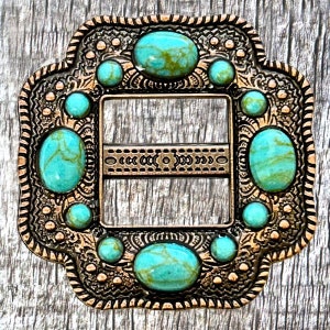 Laredo Antique Copper 1-1/2 Inch Slotted Concho