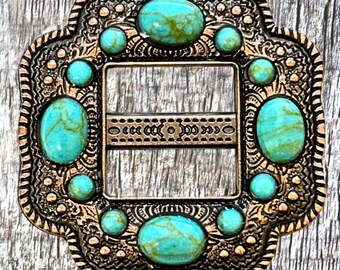 Laredo Antique Copper 1-1/2 Inch Slotted Concho