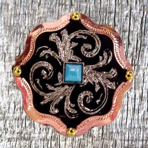 Belle&#39;s Copper 1-1/2-inch Concho