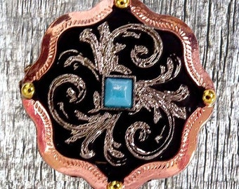Concho de cobre de 1-1/2 pulgadas de Belle