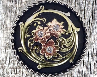 Austin Floral 1 Inch Concho