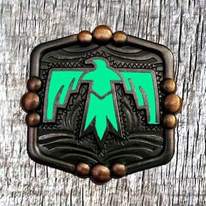 Thunderbird Turquoise Concho 1-1/4 Inch
