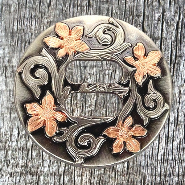 Wildflower 1-1/2 Inch Slotted Concho