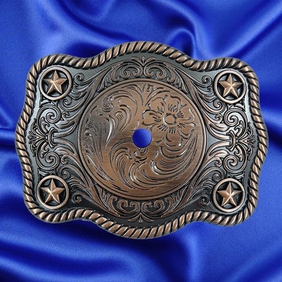 Western Style Star Trophy Belt Buckle Blank Etsy Canada