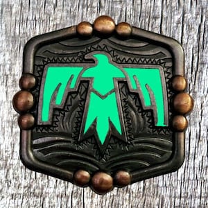 Thunderbird Turquoise Concho 1-3/8 Inch