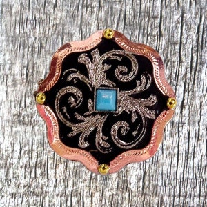 Belle&#39;s Copper 1-1/4-inch Concho