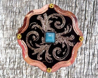 Concho de cobre de 1-1/4 pulgadas de Belle