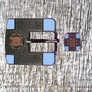 Türkis Western Hardware 3/4 Zoll Schnalle & Halter Set