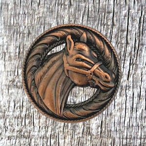 Horse 1 Inch Right Profile Concho