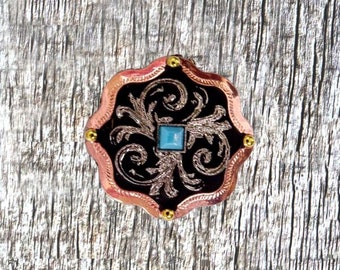 Concho de cobre de 3/4 de pulgada de Belle