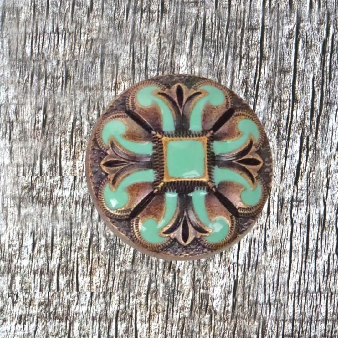 Turquoise San Marcos 1 Inch Concho - Etsy
