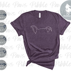 Pit Bull Ears Tee (UNISEX) | Pitbull Mom Tee | Pitbull Dad Shirt | Pitbull Lover T-shirt