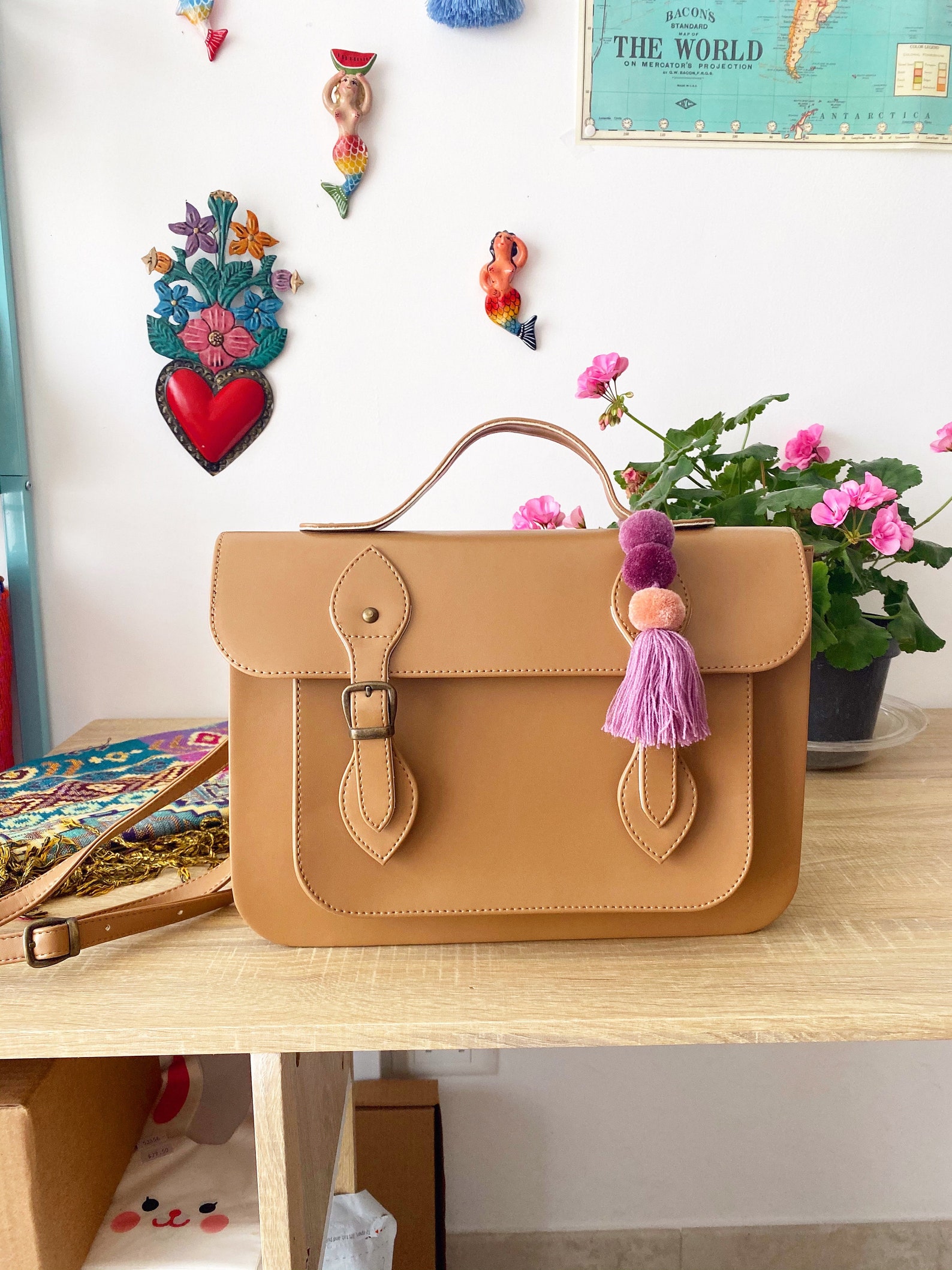 Mexican satchel bag brown bag mexican bag Etsy