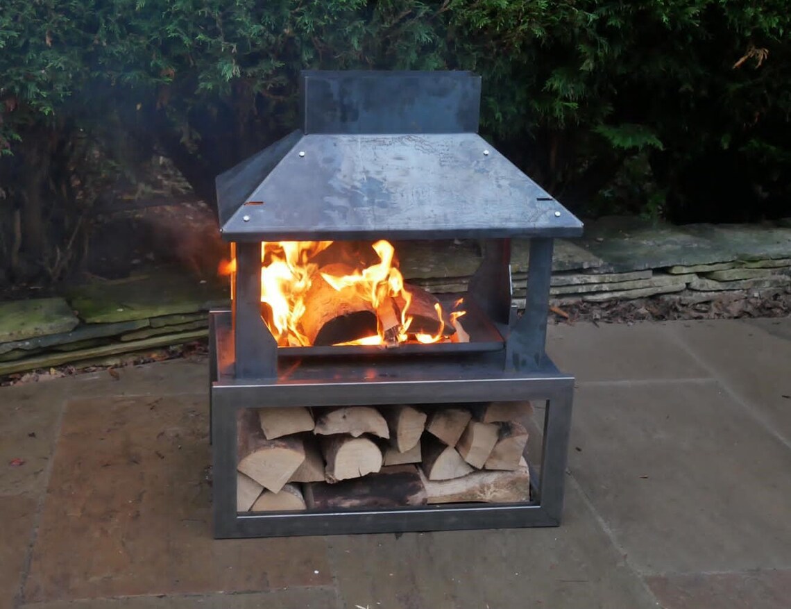 Steel Fire Pit Collapsible Patio - Etsy