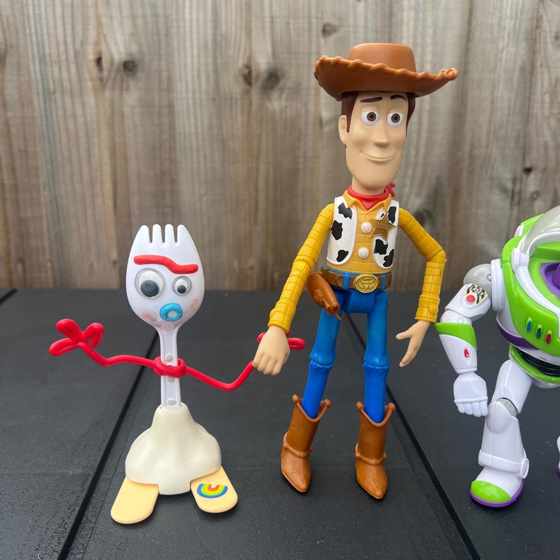 Disney Toy Story Bundle Buzz Lightyear Woody Jessie Forky Figures Toys image 3